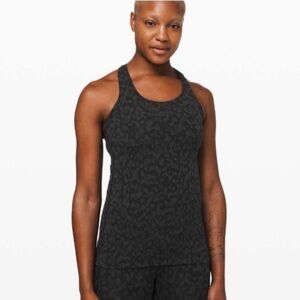 Lululemon Black Leopard Print Women's Tank Top
